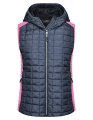 Dames Bodywarmer Daiber Knitted Hybrid Pink-Anthracite